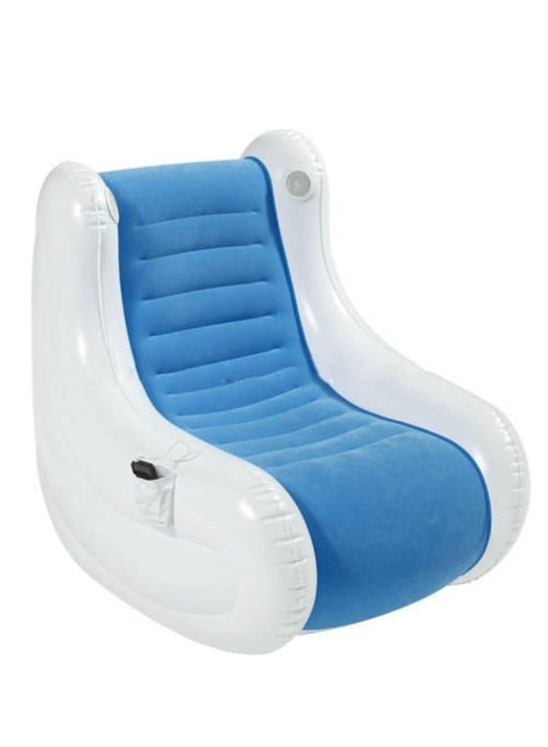 Inflatable Sofa, Air Deck Chair, Waterproof Surface, Non-Slip Underside, Small and Easy to Store (96 x 65 x 86 cm)