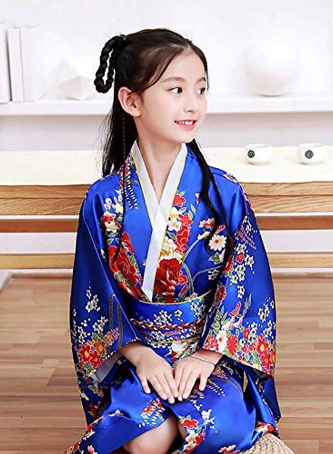 Al Aoyama  Japanese Costume Girl Deluxe Blossom Kimono Yukata Robe with OBI Belt Party Fancy Dress