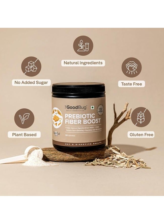 The Good Bug Prebiotic Fiber Boost Powder Improves Digestion Bloating & Gas Relief Natural Fiber Supplement From Green Pea, Chicory Root & Fos Non-Gmo Gluten Free 30 Servings