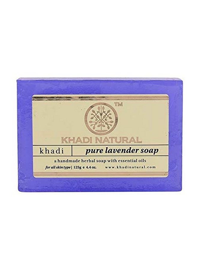 Ayurvedic Handmade Bath Soap 125G Each Pure Lavender Soaps Pack Of 4