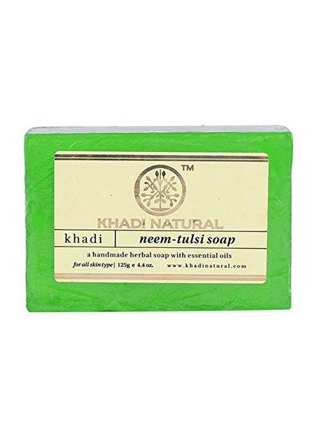 Ayurvedic Handmade Bath Soap 125G Each Neem Tulsi Soaps Pack Of 6