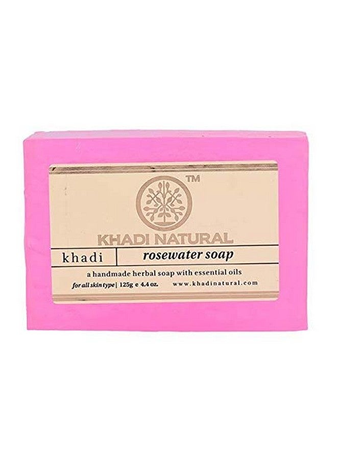 Ayurvedic Handmade Bath Soap 125G Each Rosewater Soaps Pack Of 6