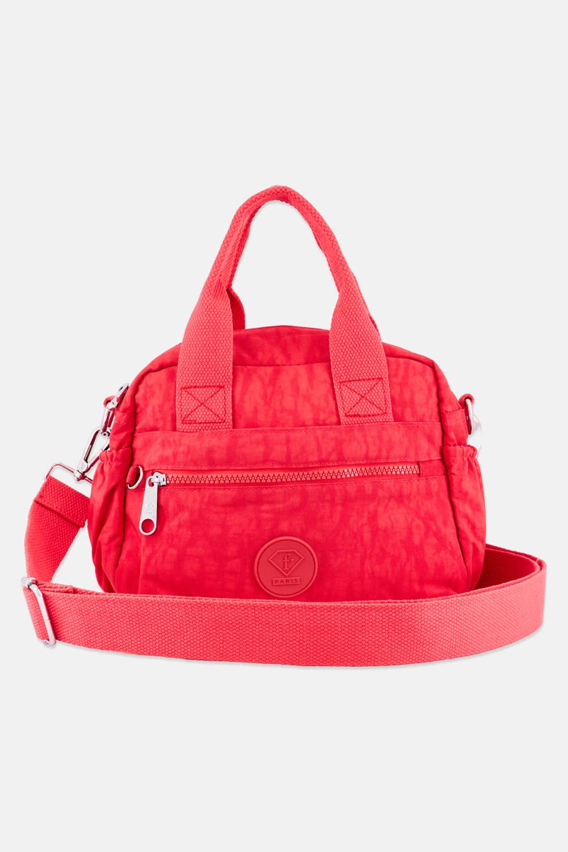 Women Ruby Brand Logo Hand Bag 19 H x 28 L x 8 W cm, Red