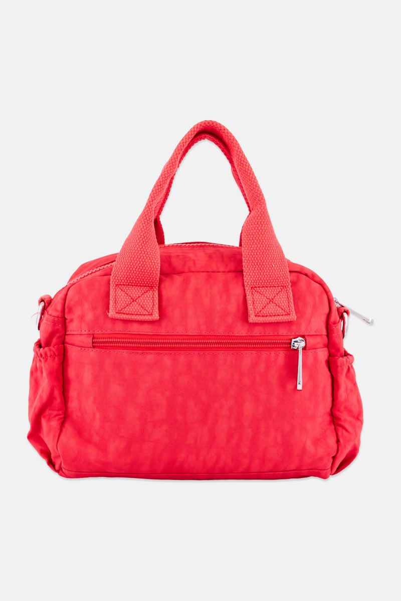 Women Ruby Brand Logo Hand Bag 19 H x 28 L x 8 W cm, Red