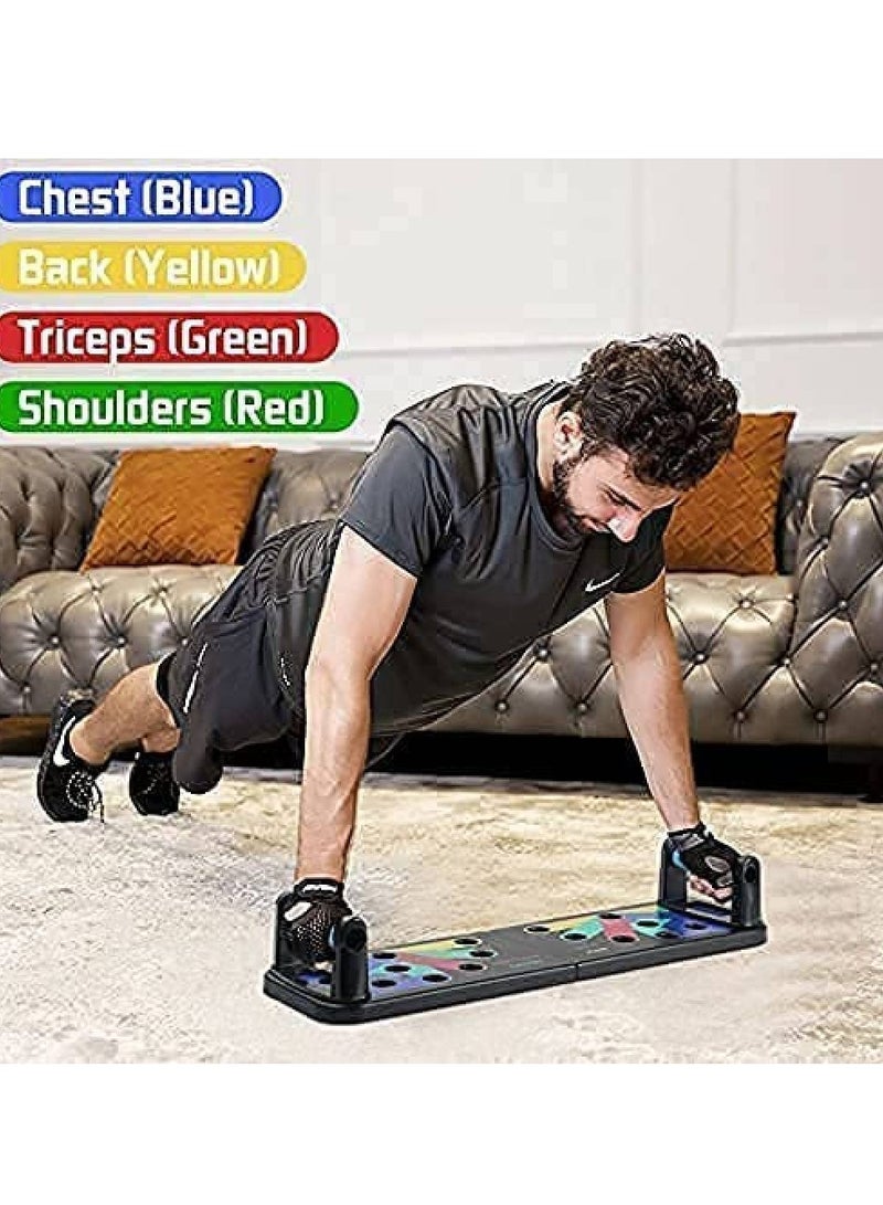 9 in 1 Push Up Rack Board,Multifunction gym system for muscle exercises for home workouts