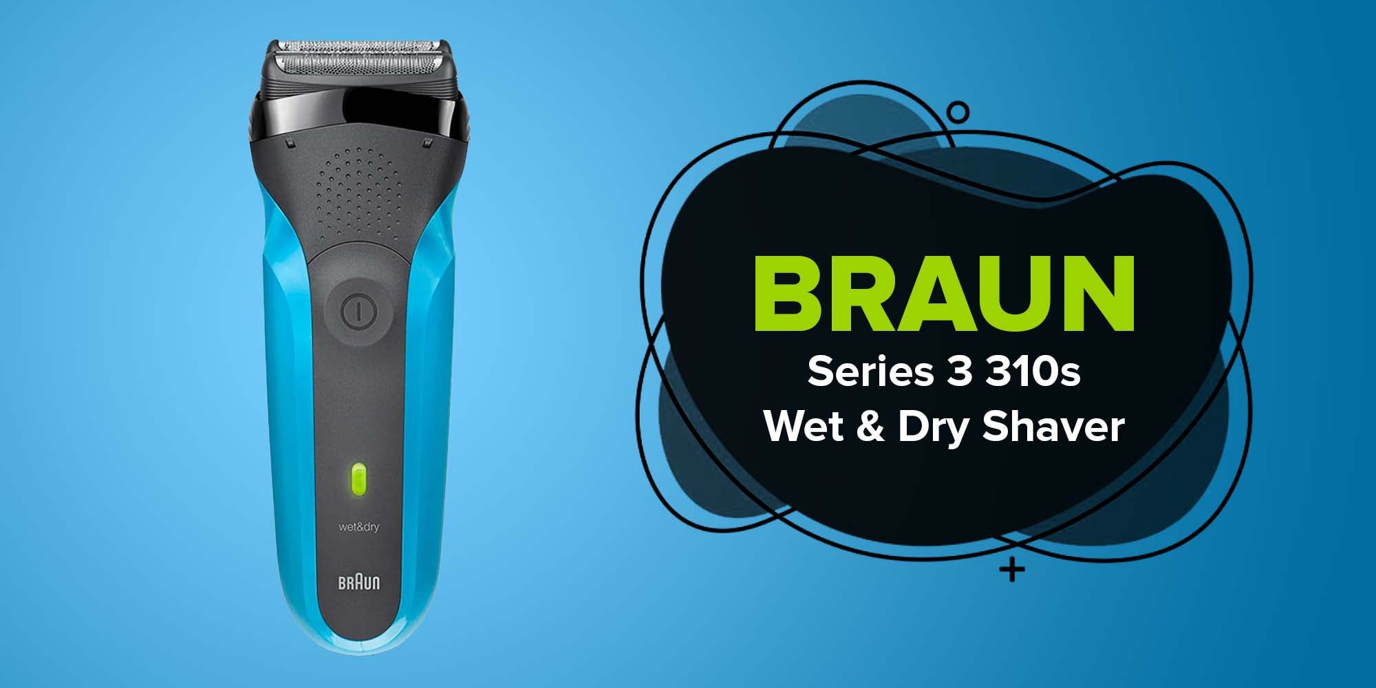 Series 3 Wet And Dry Shaver Blue/Black