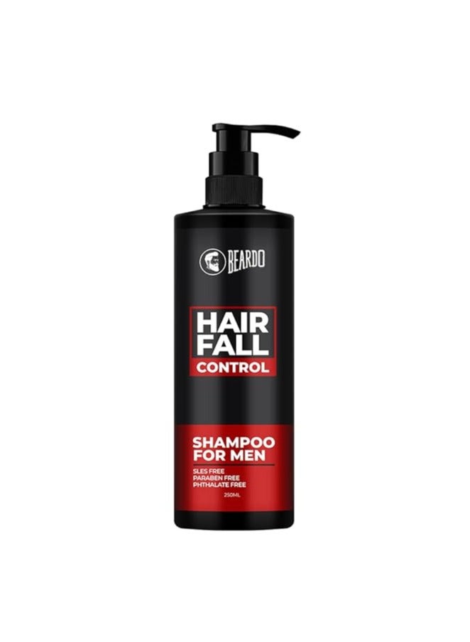 Beardo Hair Fall Control Shampoo For Men, 250 ml | Shampoo For Men With The Goodness Of Amla, Rosemary Oil, Aloe Vera and Brahmi | Strong Hair Shampoo