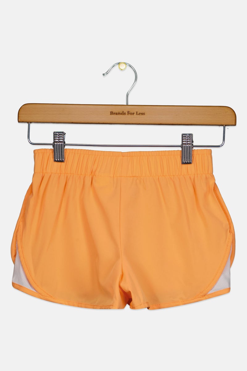 Kids Girl Sportswear Fit Training Short, Orange