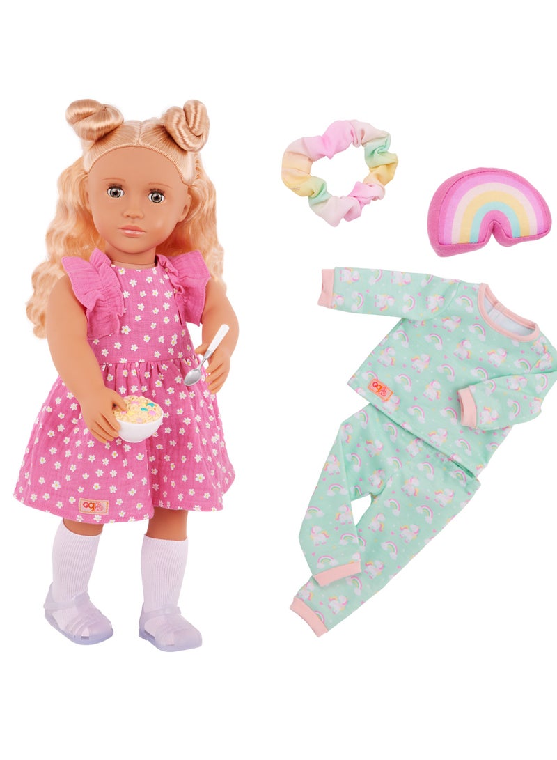 Gillian 18-Inch Doll & Outfits Set Double The Dress-Up Fun And Imaginative Play Soft Body With Movable Limbs, Fabric Clothing Age 3 Years And Up