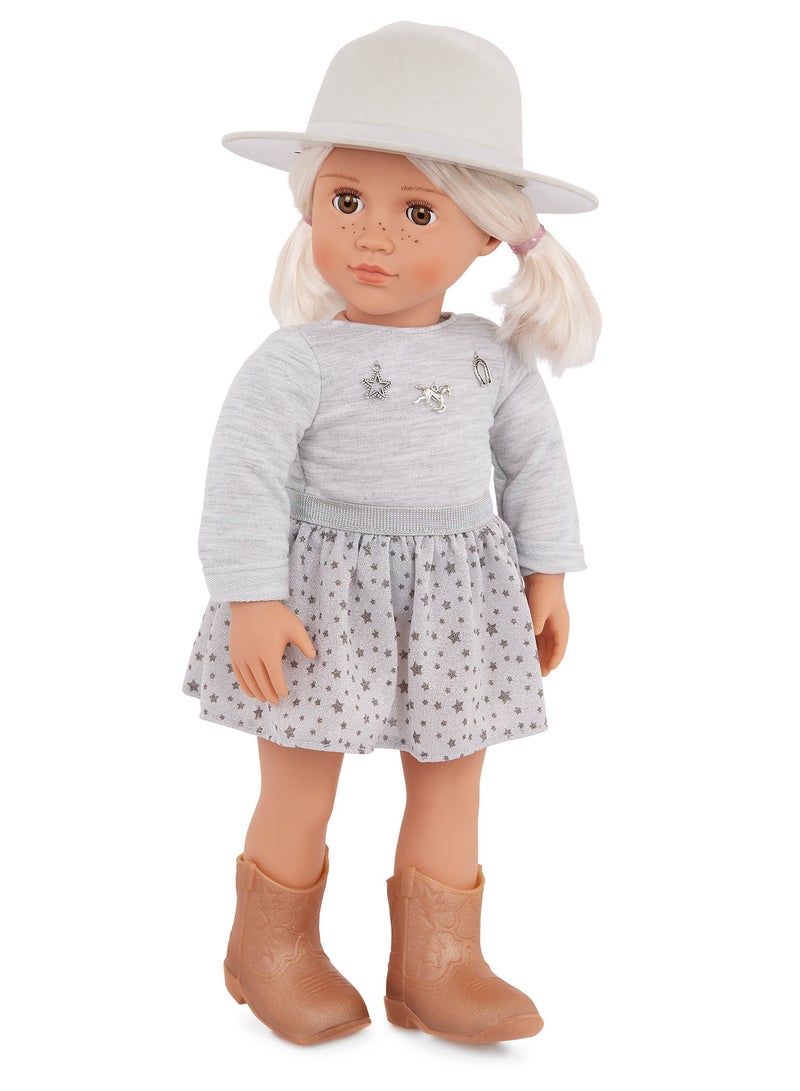 Abigale 18 Inch Doll With Brimmed Hat And Country Outfit Equestrian Style And Fun Dress-Up Soft Body With Movable Limbs, Fabric Clothing Age 3 Years And Up