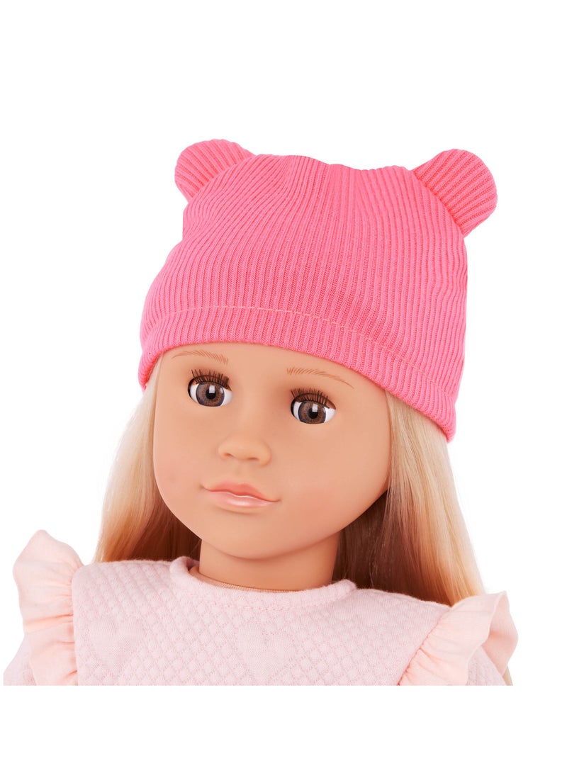 Joyce 18-Inch Fashion Doll In Pink Outfit Cozy Style And Interactive Play Soft Body With Movable Limbs, Fabric Clothing Age 3 Years And Up