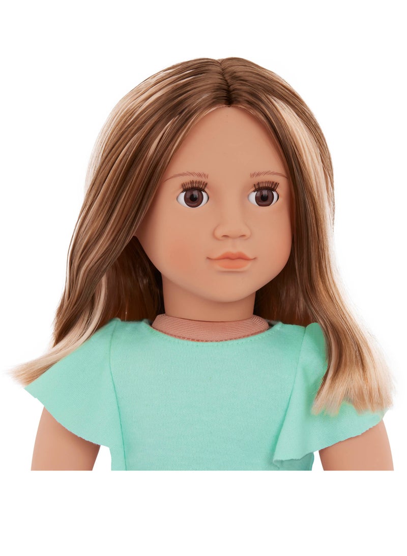 Lisa 46 Cm Fashion Doll In Tulle Skirt Outfit Stylish And Interactive Dress-Up Fun Soft Body With Rotating Limbs, Fabric Clothing Age 3 Years And Up