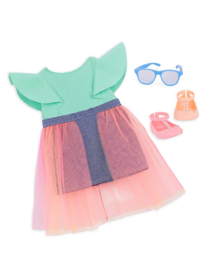 Lisa 46 Cm Fashion Doll In Tulle Skirt Outfit Stylish And Interactive Dress-Up Fun Soft Body With Rotating Limbs, Fabric Clothing Age 3 Years And Up