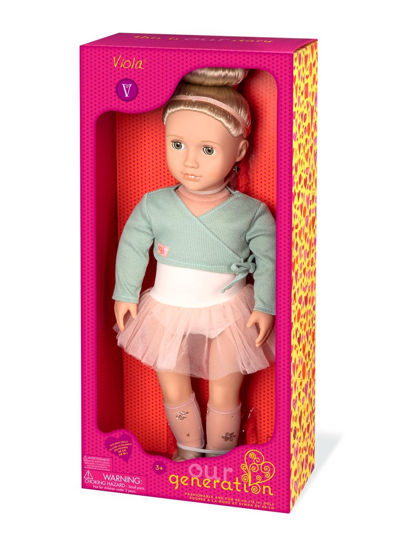 Viola 18 Inch Inches Ballet Doll Material : Plastic Girl Doll Play Doll Straight Hair  Age: 3 Years And Up