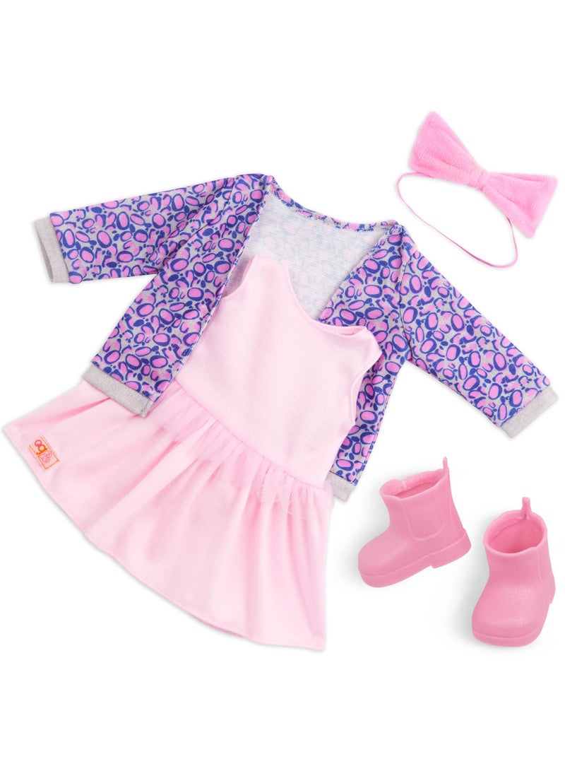 Joana 18-Inch Fashion Doll Playful Pink Style And Fun Dress-Up Soft Body With Movable Limbs, Fabric Clothing Age 3 Years And Up