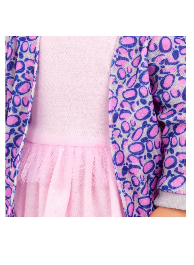 Joana 18-Inch Fashion Doll Playful Pink Style And Fun Dress-Up Soft Body With Movable Limbs, Fabric Clothing Age 3 Years And Up