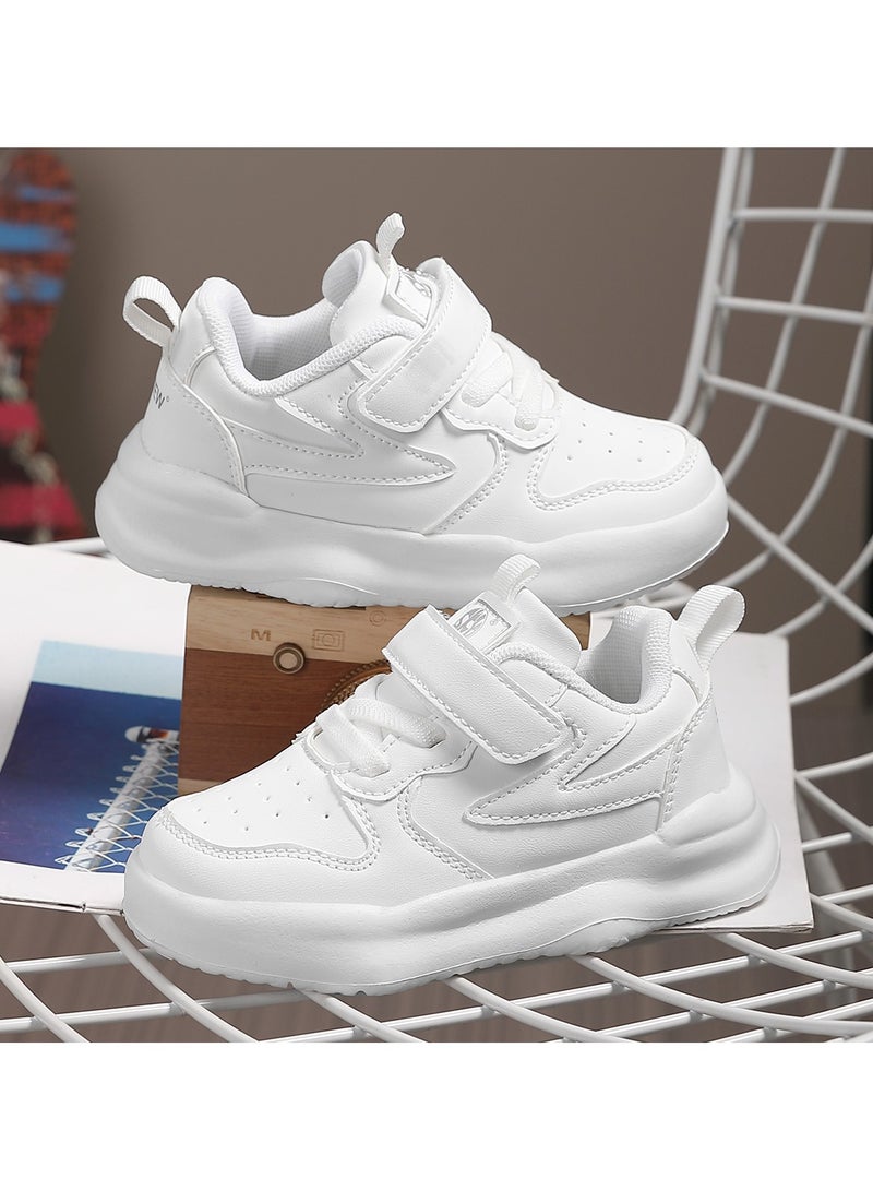 Sky View Unisex-Child White Shoes Breathable Sneakers for Boys Girls Lightweight Running Shoes Kids Toddler/Little Kid Gym Shoes
