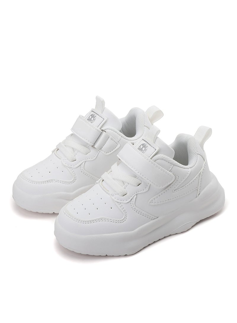 Sky View Unisex-Child White Shoes Breathable Sneakers for Boys Girls Lightweight Running Shoes Kids Toddler/Little Kid Gym Shoes