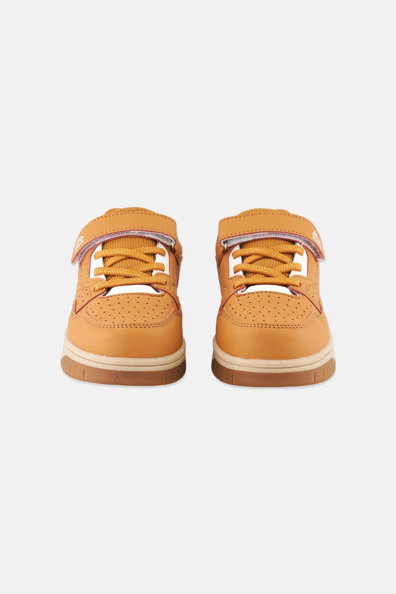 Kids Boy Velcro Shoes, Camel