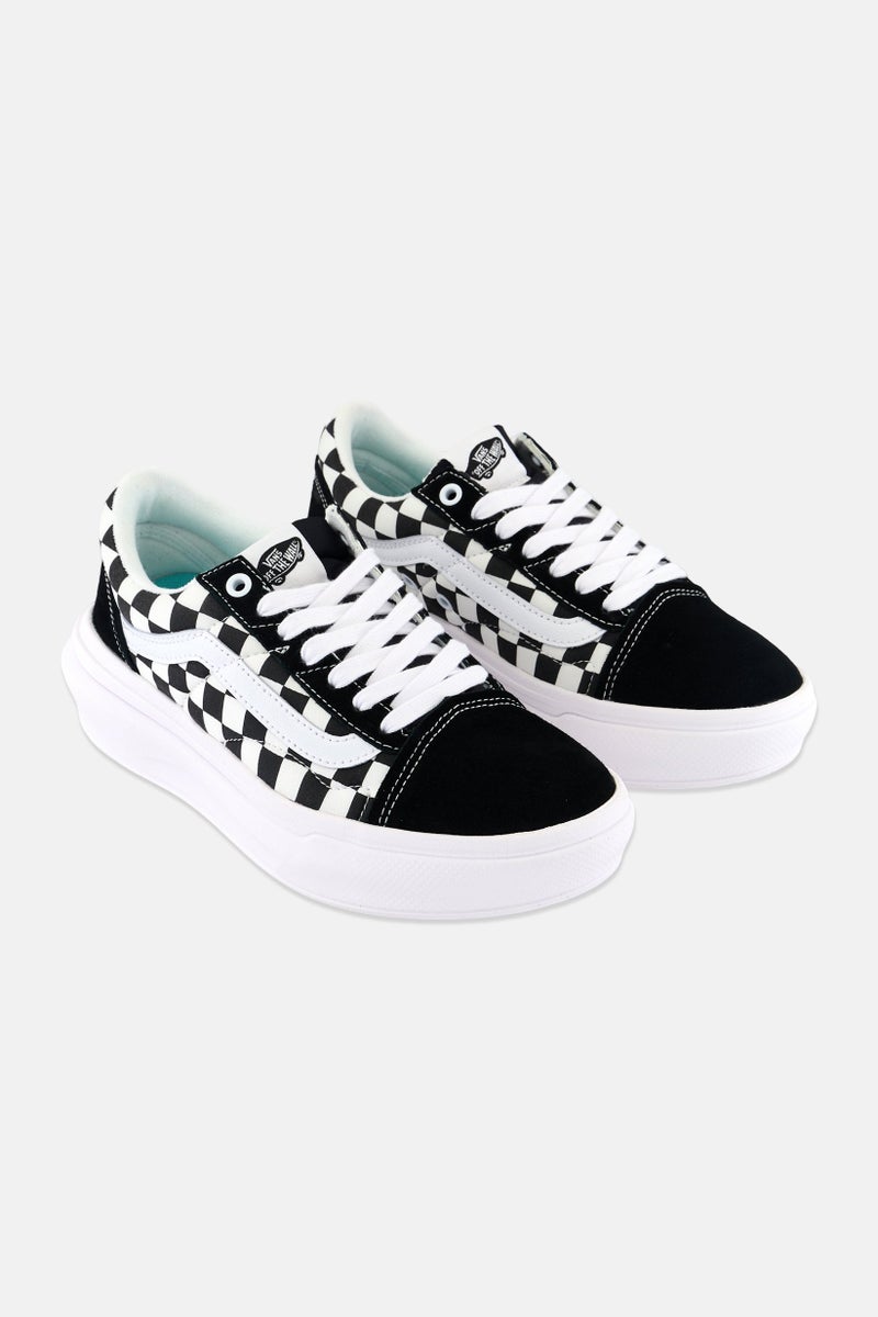 Kids Boy Old Skool Over Lace Up Shoes, Black/White