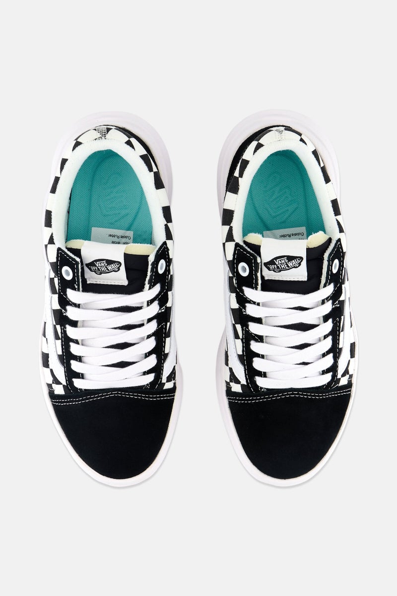 Kids Boy Old Skool Over Lace Up Shoes, Black/White