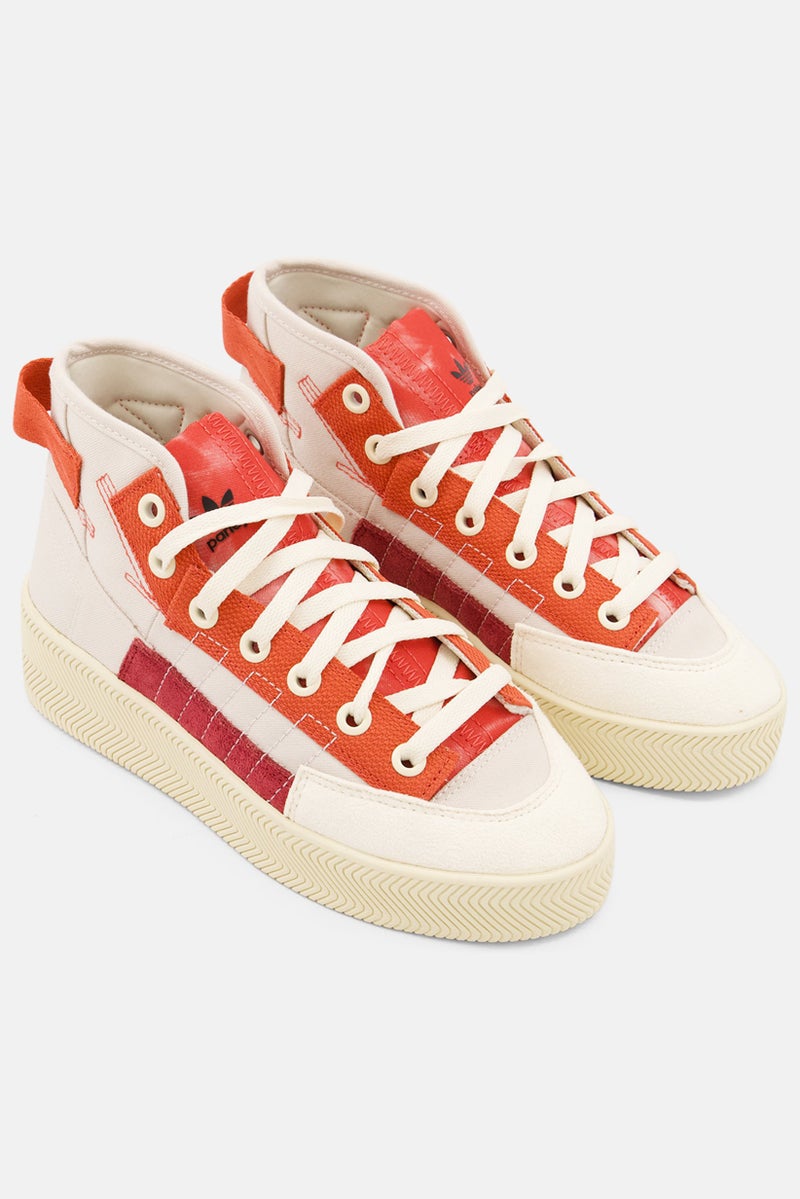 Kids Boy Nizza Parley Lace Up Sports Shoes, Off White