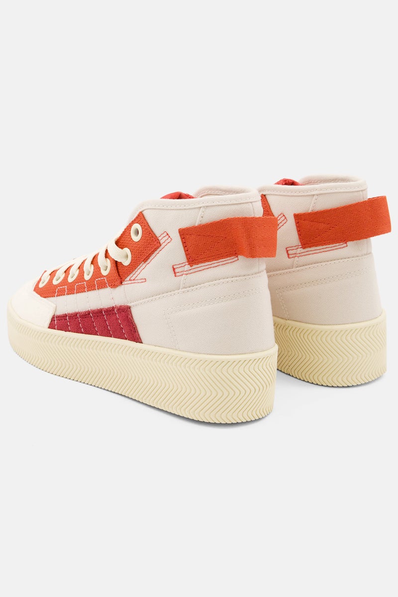 Kids Boy Nizza Parley Lace Up Sports Shoes, Off White