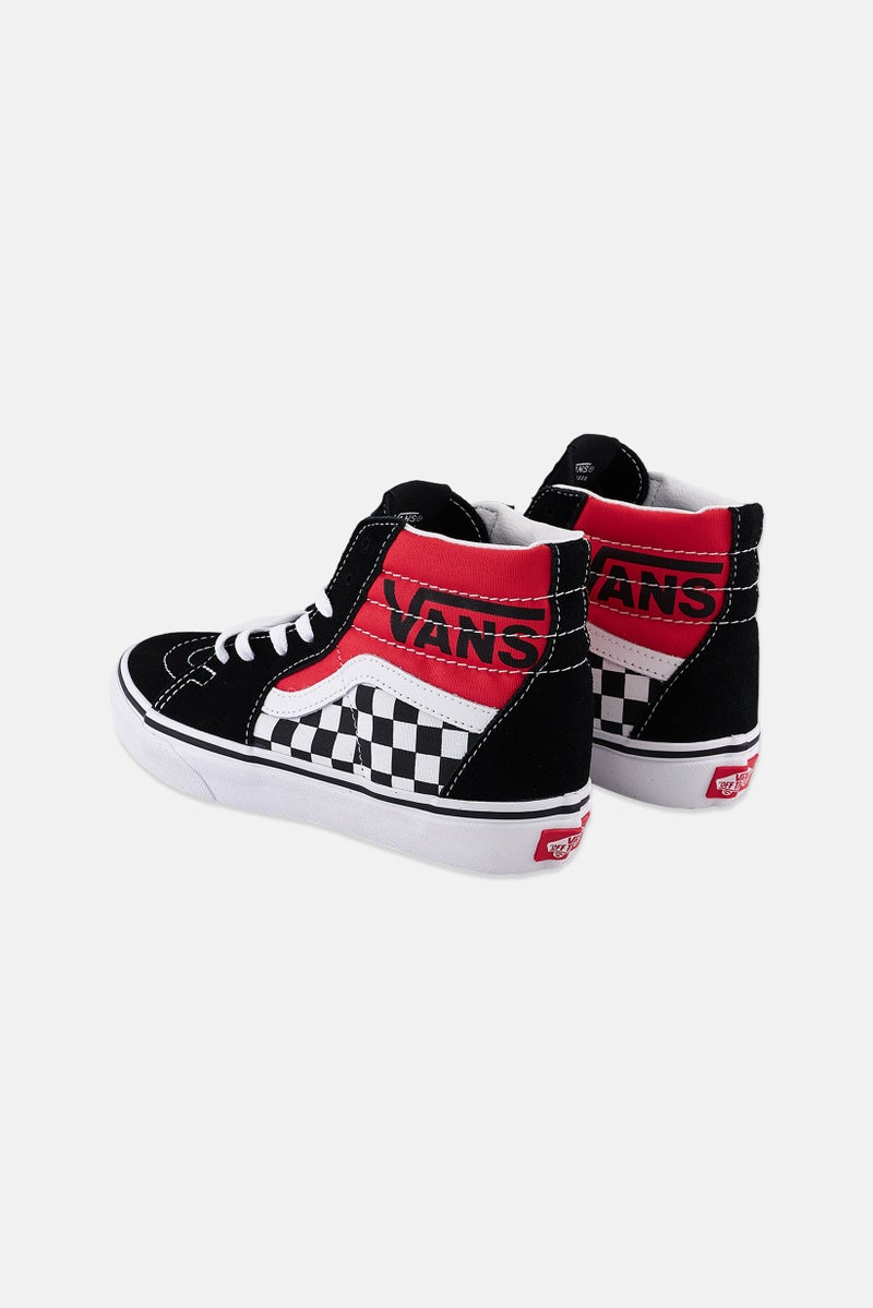 Kids Boy Sk8-Hi Lace Up Shoes, Black/Red Combo