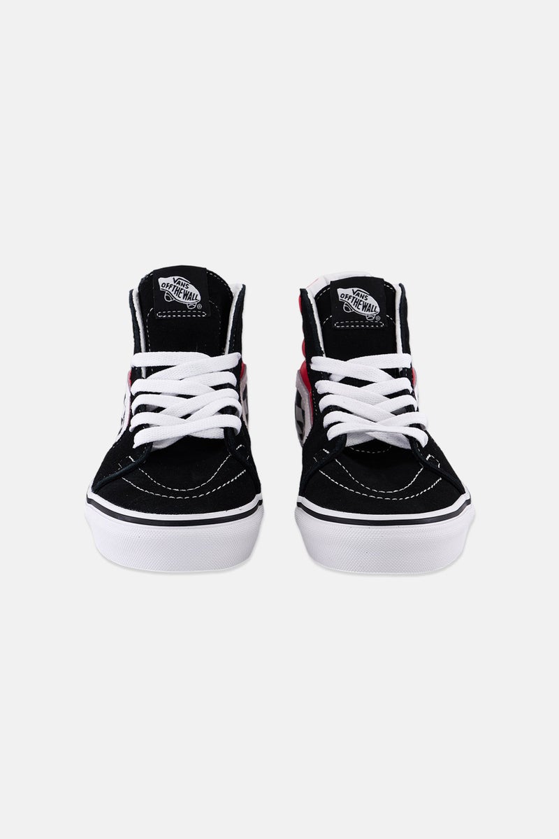 Kids Boy Sk8-Hi Lace Up Shoes, Black/Red Combo