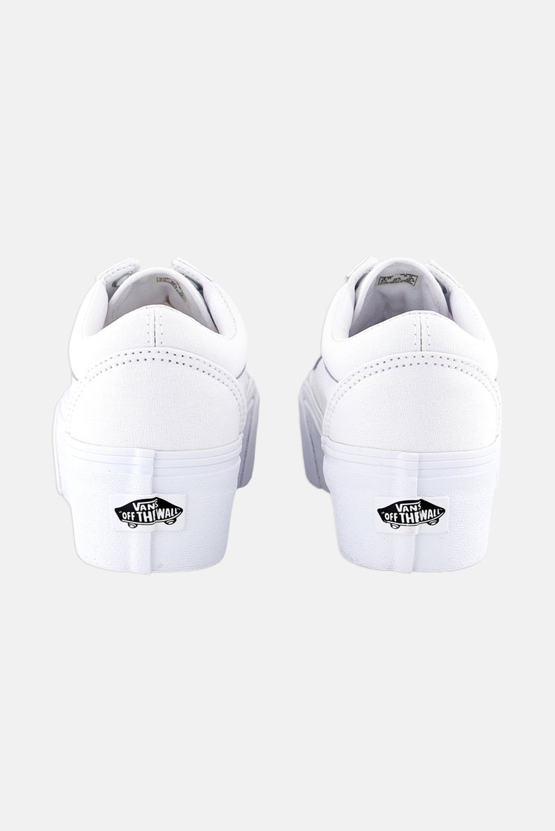 Kids Boy Old Skool Stackform Skate Shoes, White