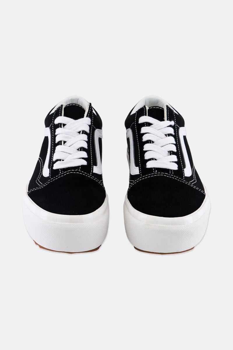 Kids Boy Lace Up Skate Shoes, Black/White