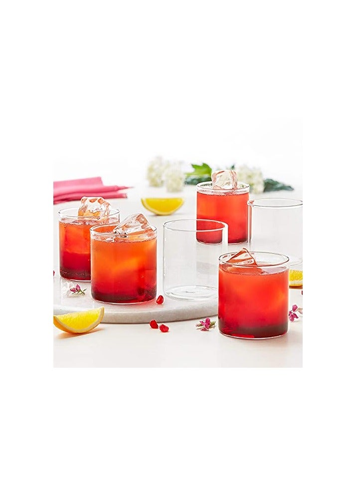 PLAIN CLASSIC GLASS SET 305 ML|CLEAR HIGH BALL|TRANSPARENT| TUMBLER FOR WATER, JUICE, COCKTAIL