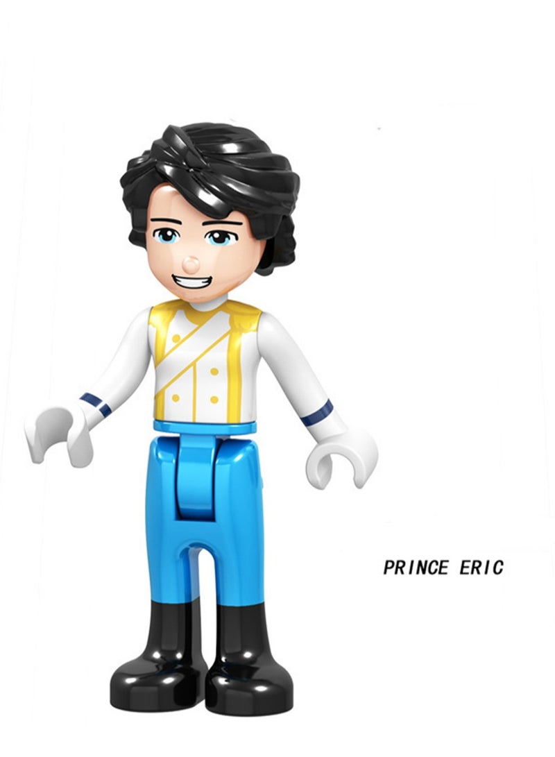 (8 pieces) Girls Series 4.5 cm Princess Mini Figure Toy Building Blocks