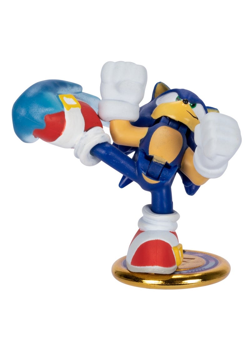 Sonic The Hedgehog Versus Pack With Sonic And Knuckles, Mini Collectable Battling Action Warriors, 2.25 Inches Contains 2 Battle Controllers Â€Ž6 - 15 Years