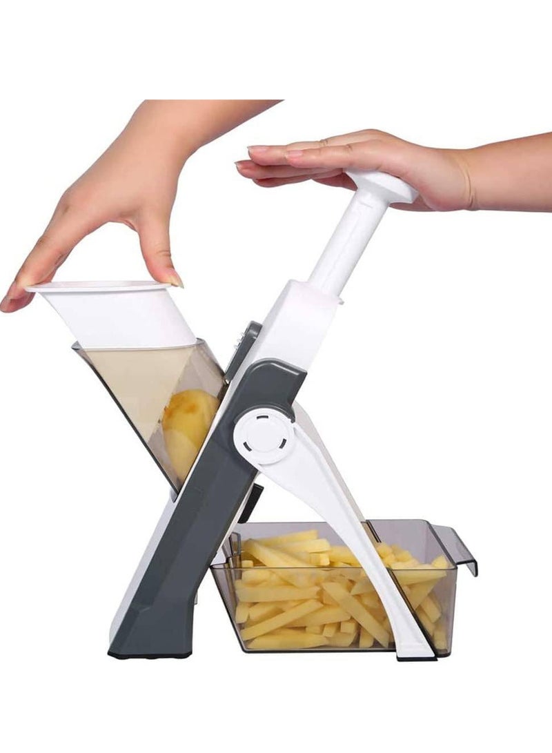 Vegetable Cutter Safe Mandoline Slicer TikTok Adjustable Vegetable Chopper Multi purpose Food Vegetable Slicer for Kitchen