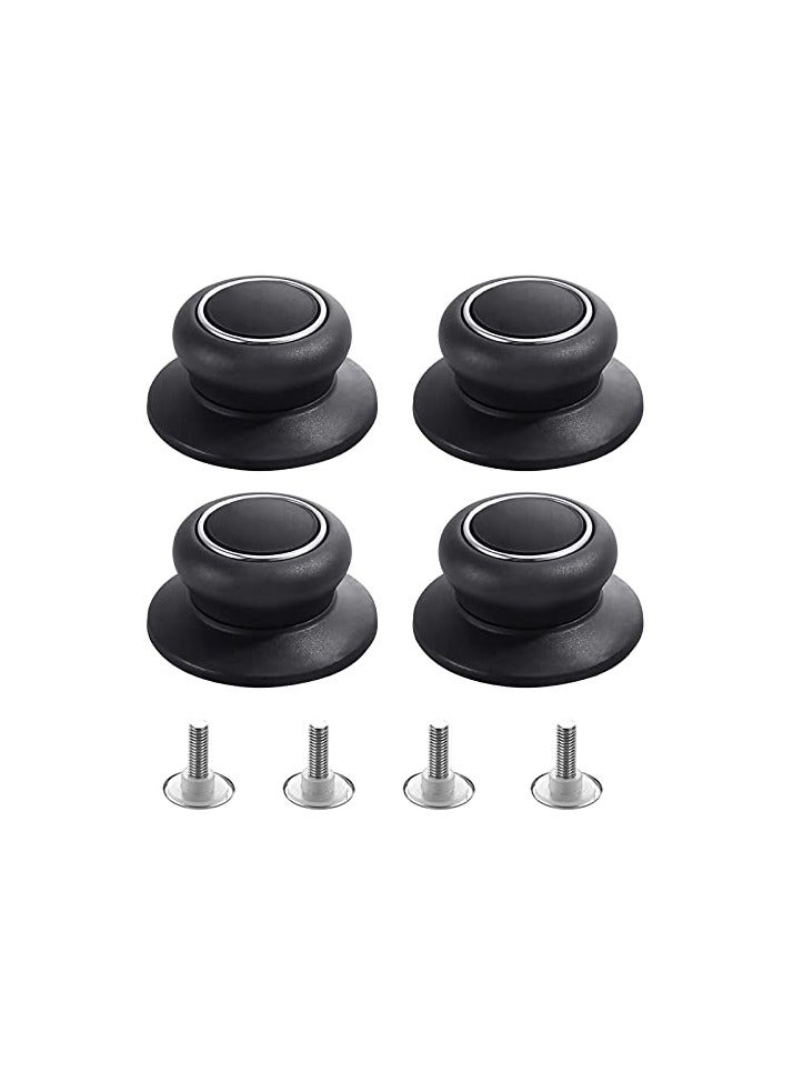 4Pcs Universal Pot Lid Top Replacement Knob, Silicone Glass Saucepan Casserole Kettle Cover Knobs, Kitchen Cookware