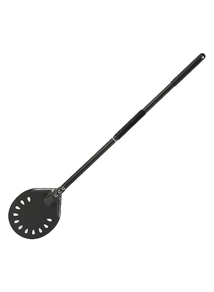 Pizza Peel,Outdoor Pizza Shovel with 6'' Aluminum Plate and 32'' Rubber Handle, Oven Accessories for Pizza Stone/Grill