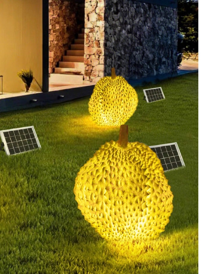 Outdoor Waterproof Simulation Durian Lamp Garden Fruit Decorative Lamp Creative Modeling Decorative Sculpture Lamp Art Travel Lighting Lamp