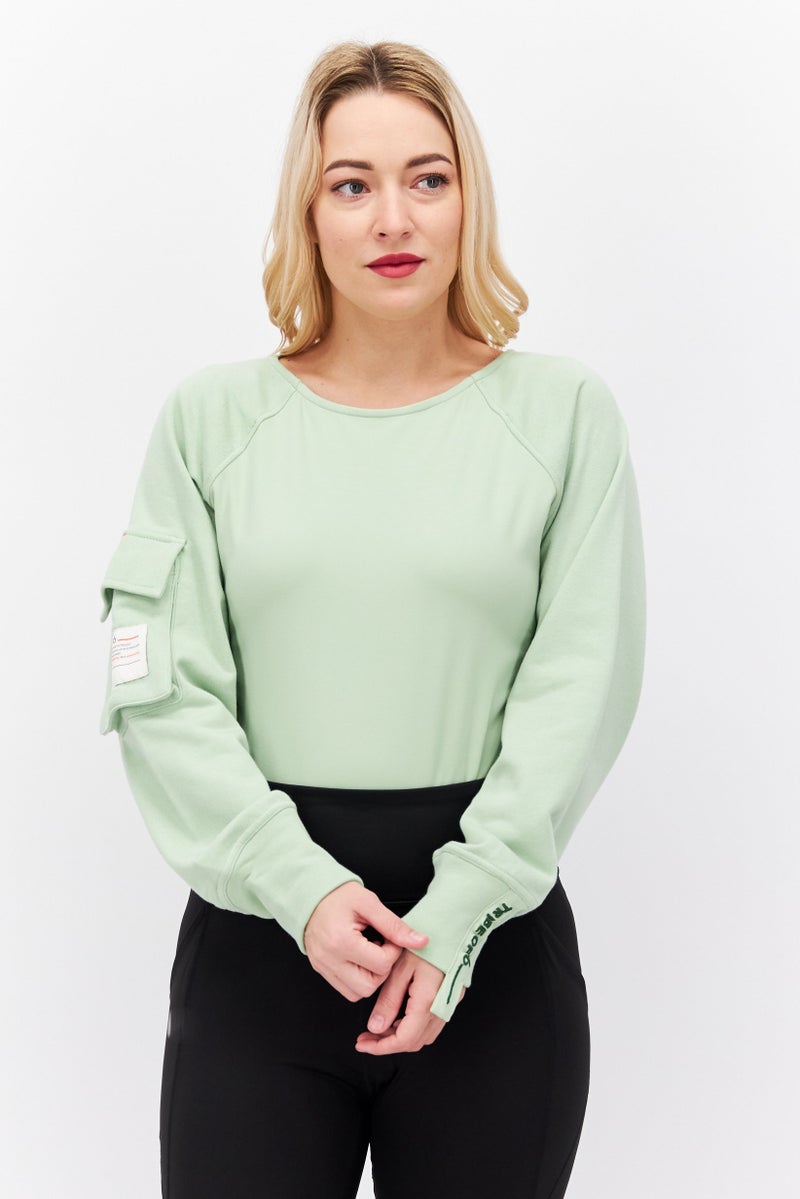 Women Plain Bodysuit, Green