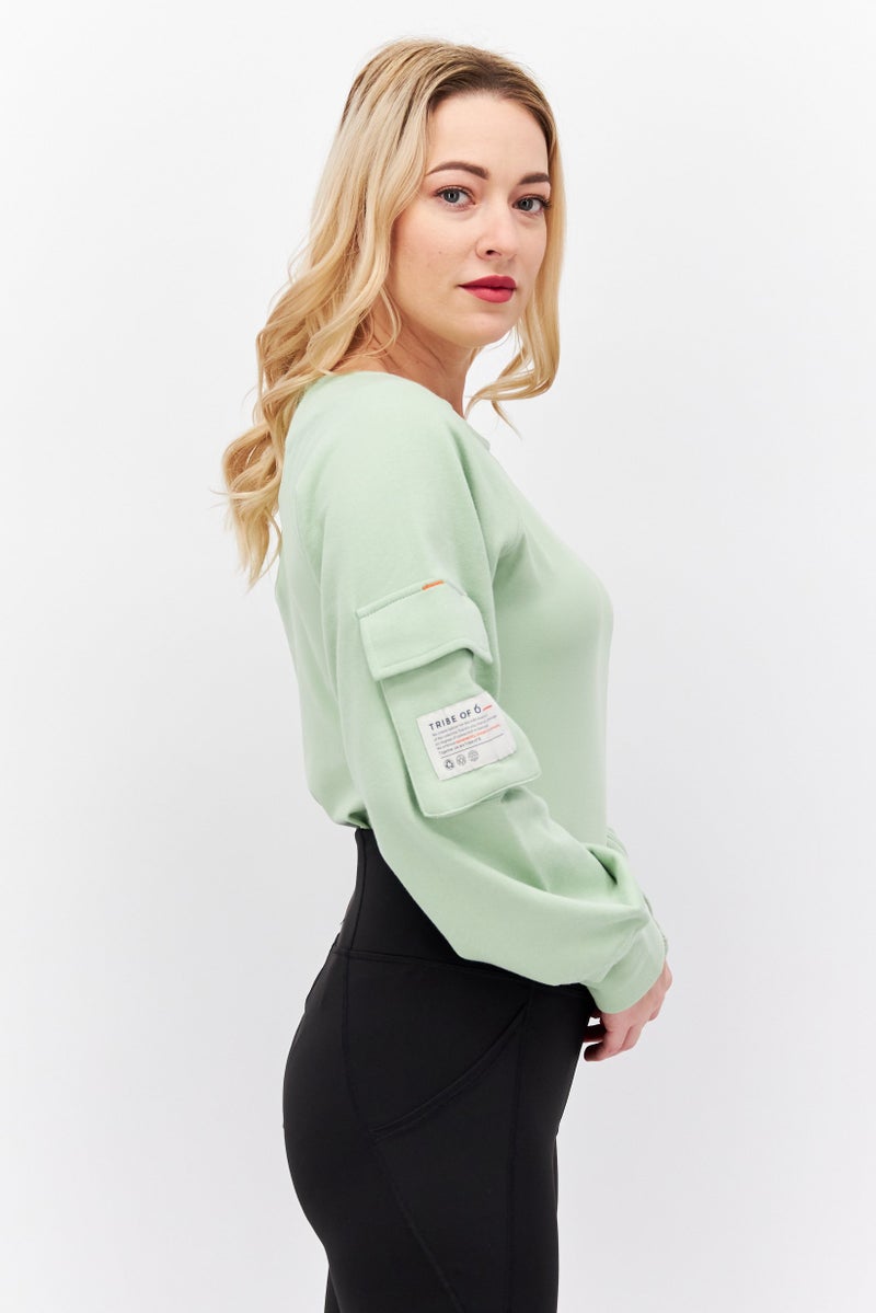 Women Plain Bodysuit, Green