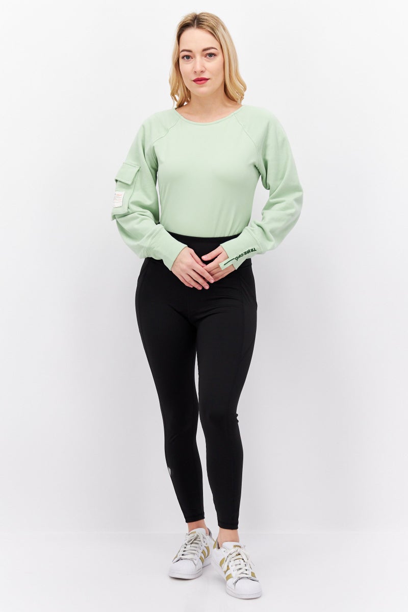 Women Plain Bodysuit, Green