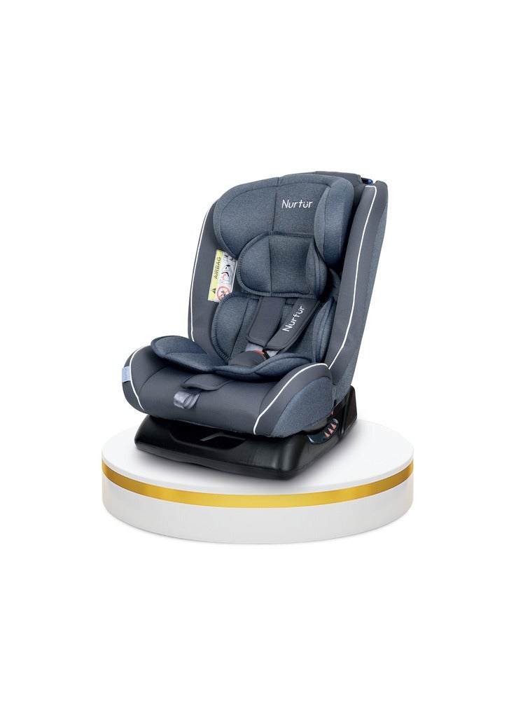 Nurtur Otto BabyKids 4in1 Car Seat  4 Position Recline  5Point Safety Harness 10 Level Adjustable Headrest 0 months to 12 years Group 0123 Upto 36kg Official Nurtur Product