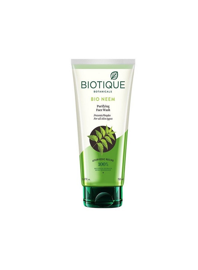 Bio Neem Purifying Face Wash For Oily Acne Prone Skin, 150Ml