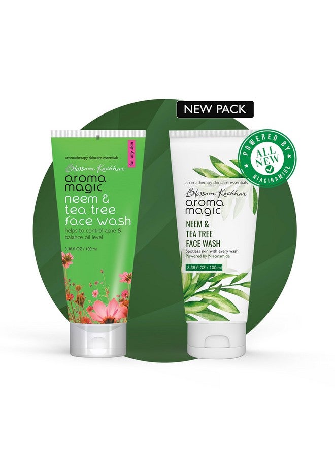 Neem & Tea Tree Face Wash 50 Ml & Face Pack 100 Gm Combo (Powered By Niacinamide)