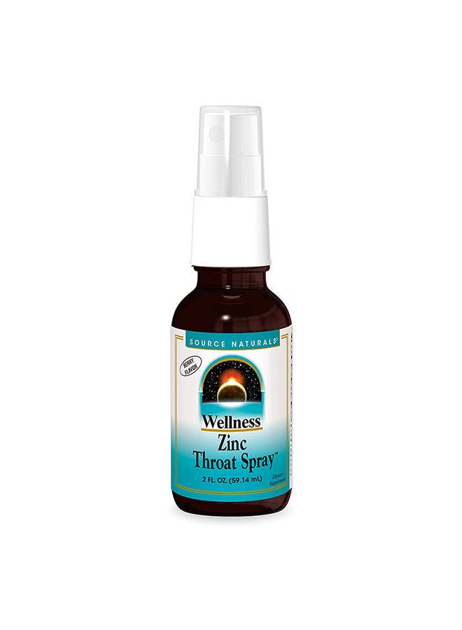 Wellness Zinc Throat Spray 2 Oz Berry