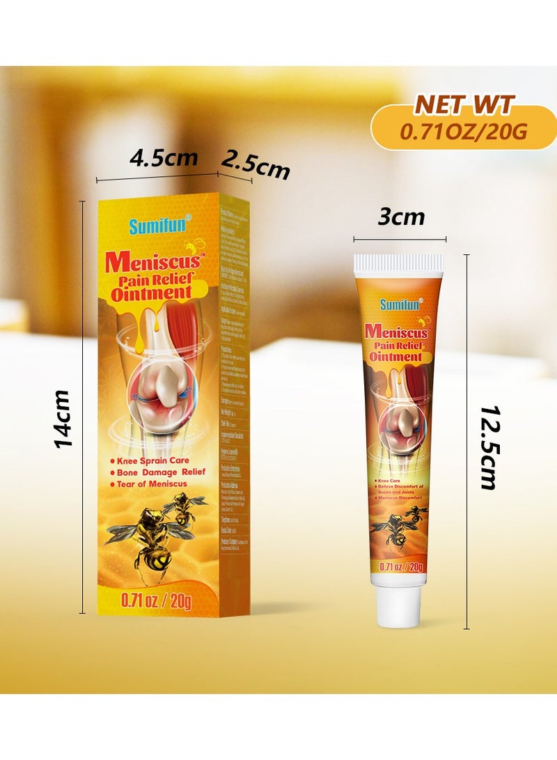 3-PACK Meniscus Pain Relief Ointment - Relieve pain in neck, shoulders, back, hips, joints, muscles, knees and feet 20g*3