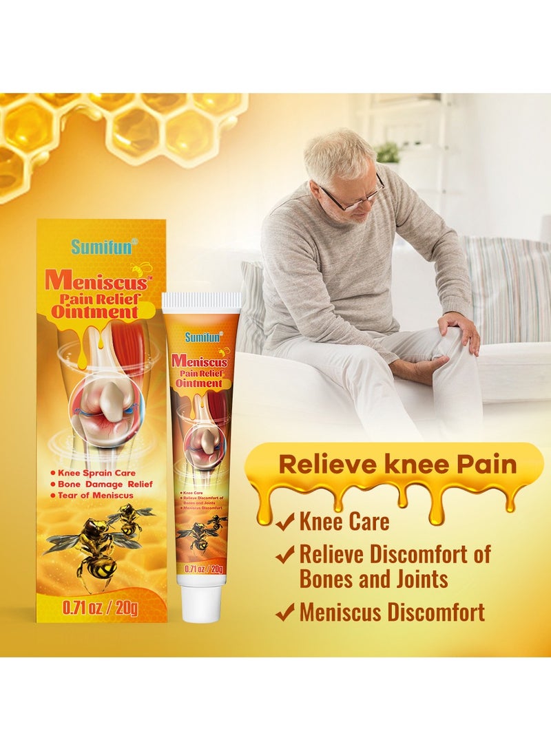 3-PACK Meniscus Pain Relief Ointment - Relieve pain in neck, shoulders, back, hips, joints, muscles, knees and feet 20g*3