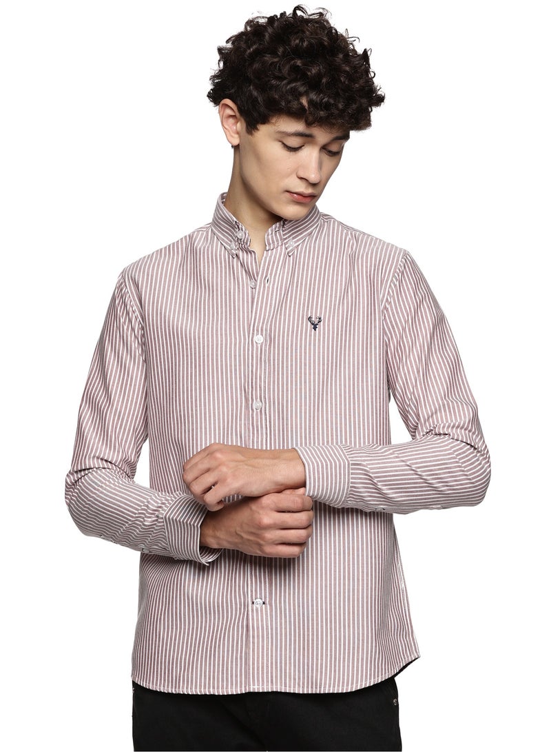 Men's Button Down Shirt | Casual Slim Fit Shirt | Long Sleeve Oxford Shirts For Men | Smart Fit Cuff