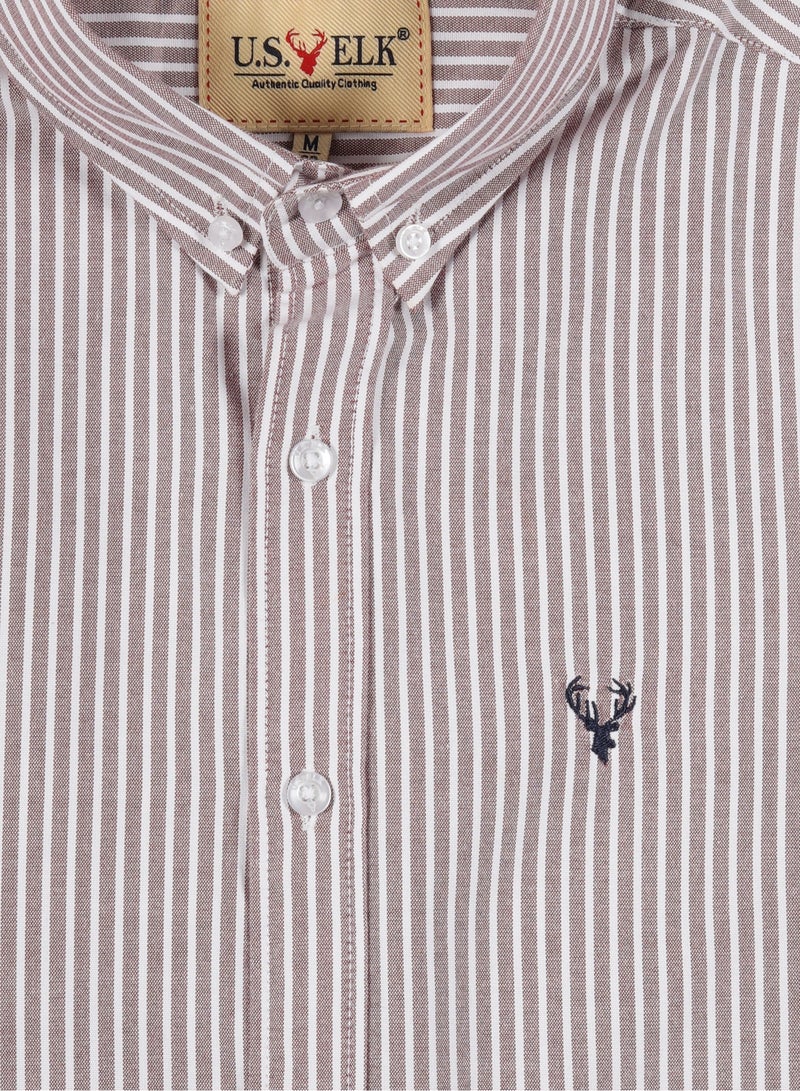 Men's Button Down Shirt | Casual Slim Fit Shirt | Long Sleeve Oxford Shirts For Men | Smart Fit Cuff