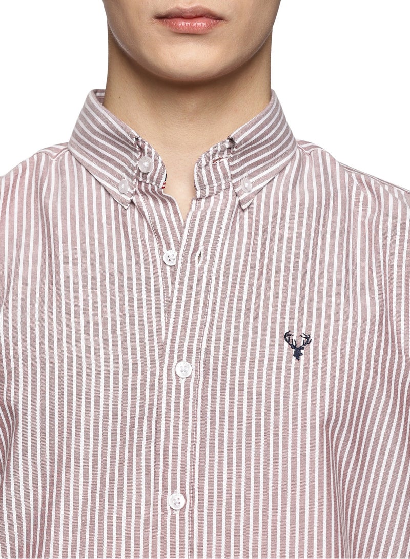 Men's Button Down Shirt | Casual Slim Fit Shirt | Long Sleeve Oxford Shirts For Men | Smart Fit Cuff